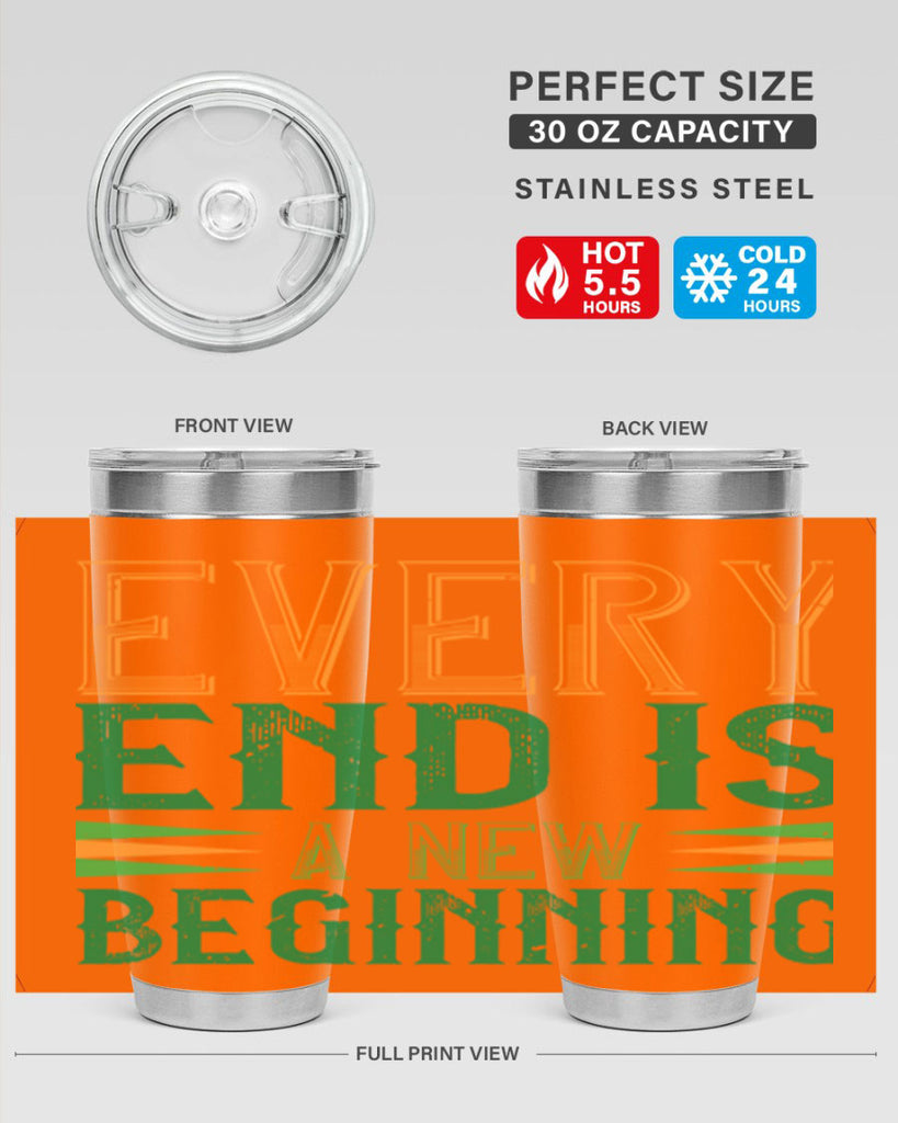 every end is a new beginning Style 138#- St Patricks Day- Tumbler