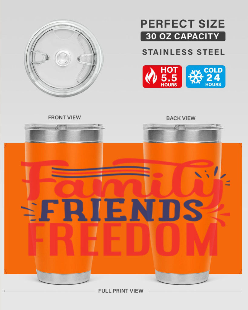 family friends freedom Style 48#- Fourt Of July- Tumbler