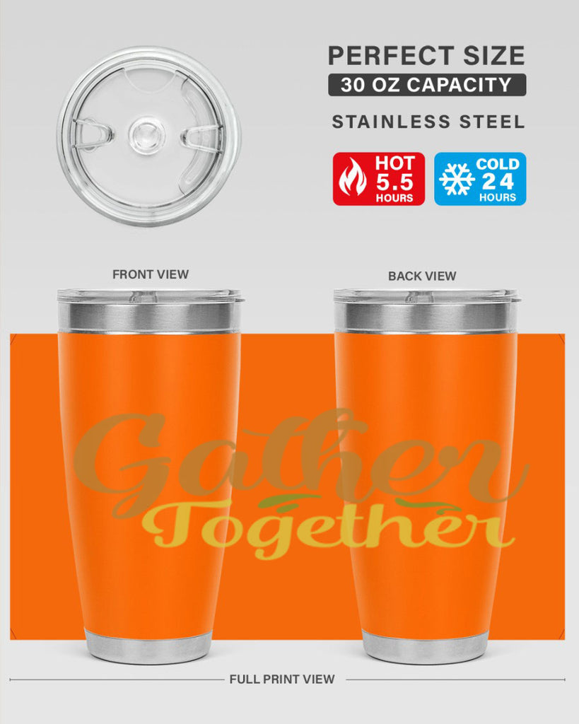 gather together 61#- thanksgiving- Tumbler