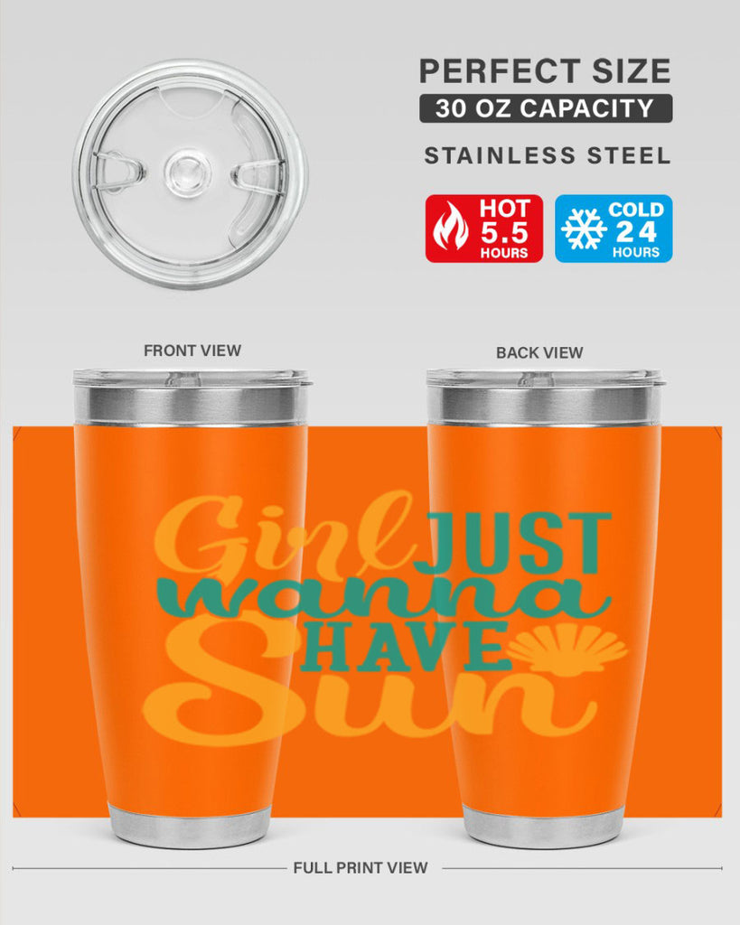girls just wanna have sun Style 101#- summer- Tumbler