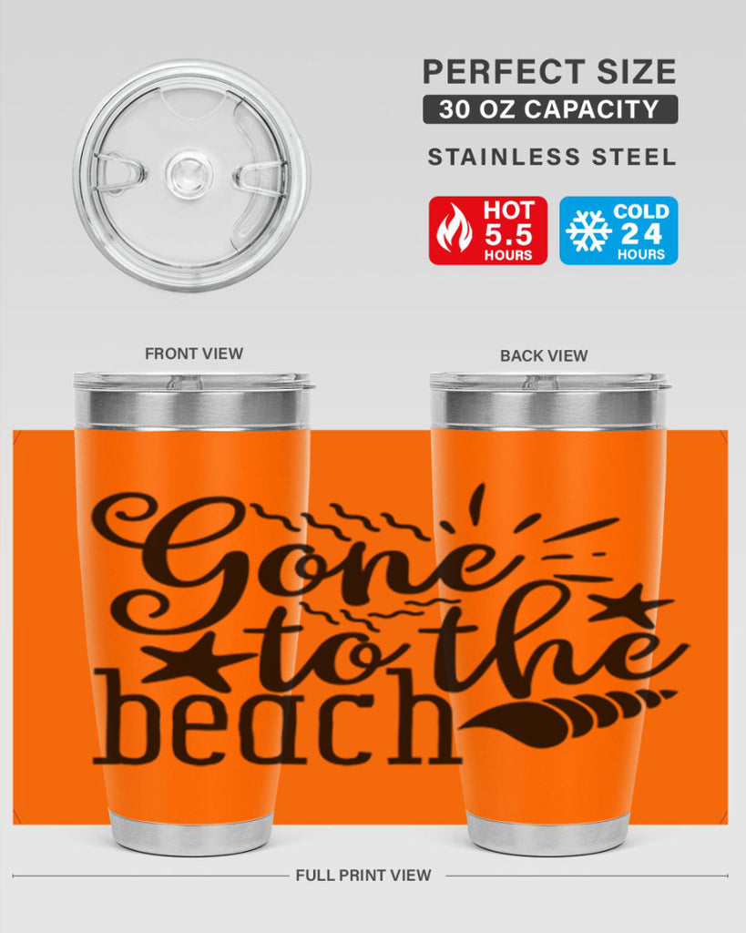 gone to the beach Style 100#- summer- Tumbler