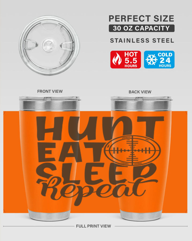 hunt eat sleep repeat 11#- hunting- Tumbler