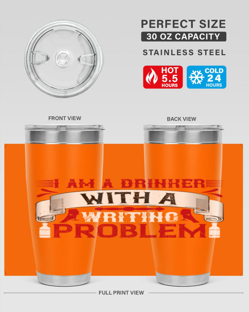 i am a drinker with a writing problem 49#- drinking- Tumbler