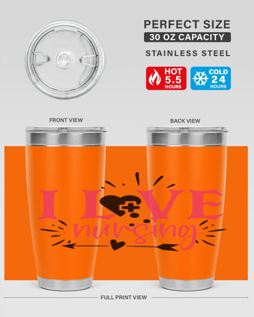i love nursing Style 380#- nurse- tumbler
