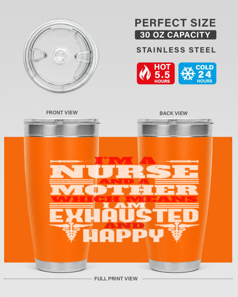 im a nurse and a mother Style 312#- nurse- tumbler