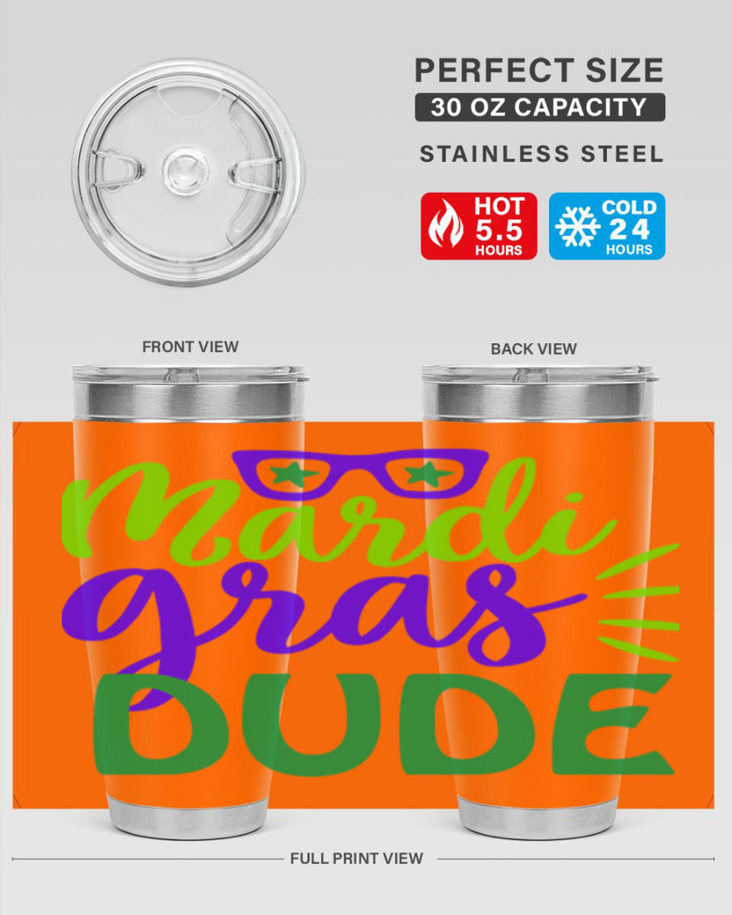 mardi gras dude 10#- mardi gras- Tumbler