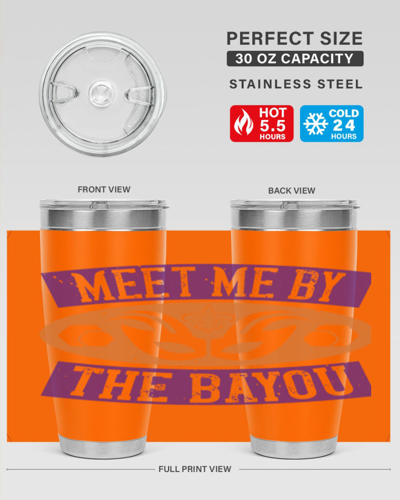 meet me by the bayou 45#- mardi gras- Tumbler