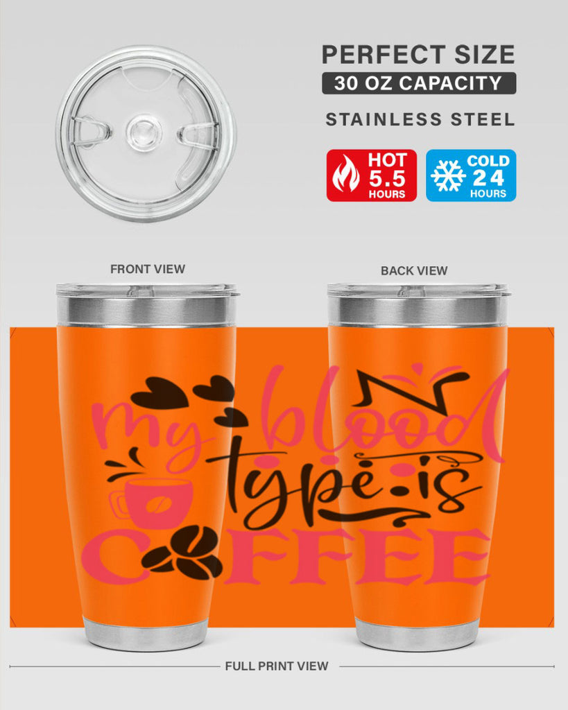 my blood type is coffee Style Style 129#- nurse- tumbler