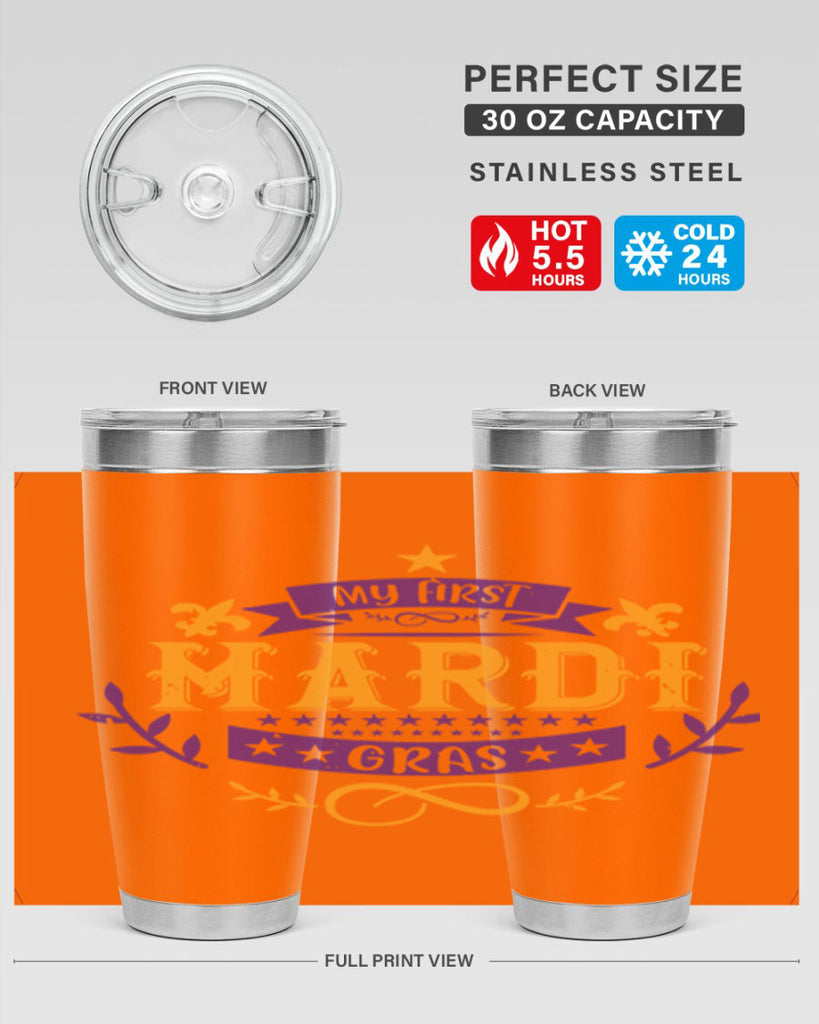 my first mardi gras 44#- mardi gras- Tumbler