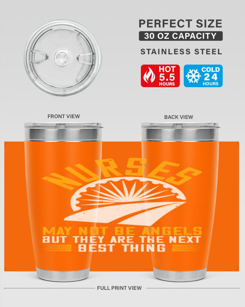 nurses may not be angels Style 265#- nurse- tumbler