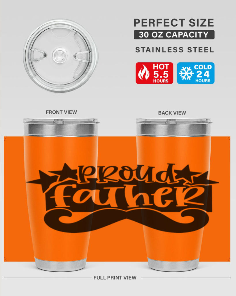 proud father 21#- fathers day- Tumbler