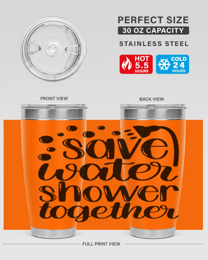 save water shower together 18#- bathroom- Tumbler