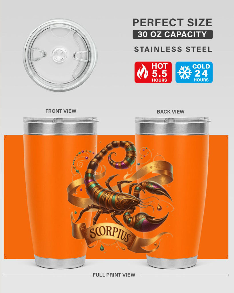 scorpio 459#- zodiac- Tumbler