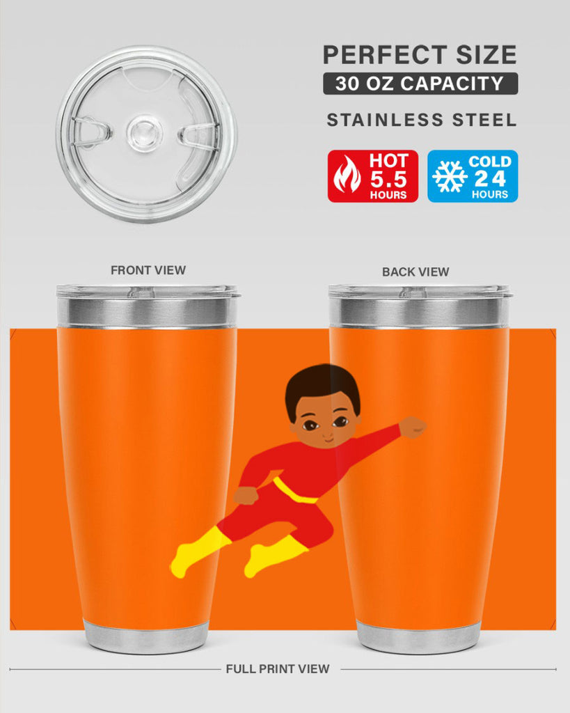 super kid 4#- black men - boys- tumbler