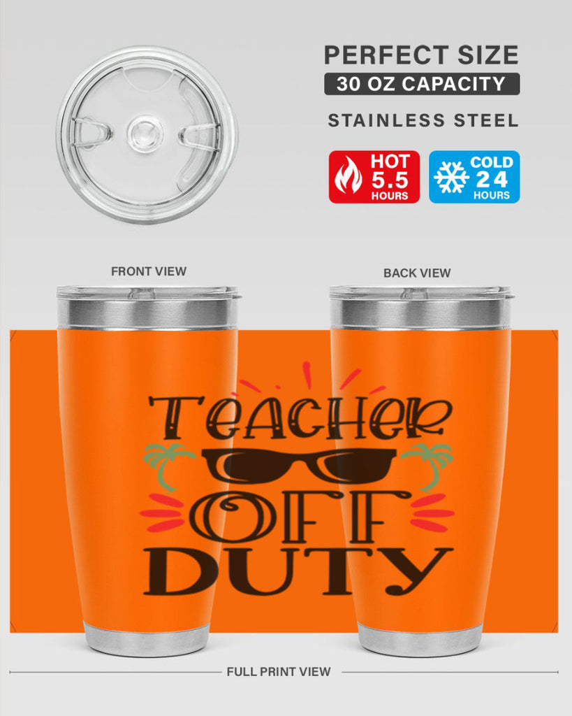 teacher off duty Style 204#- teacher- tumbler