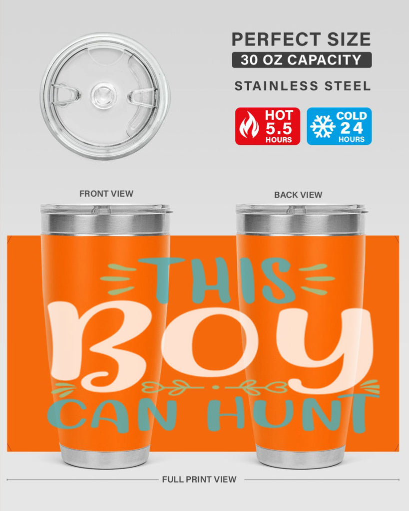 this boy can huntt 1#- easter- Tumbler