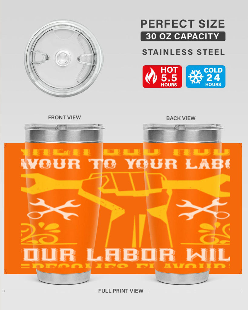 when god adds favour to your labor your labor will becomes flavour 49#- labor day- Tumbler