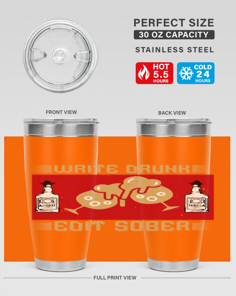 write drunk edit sober 14#- drinking- Tumbler