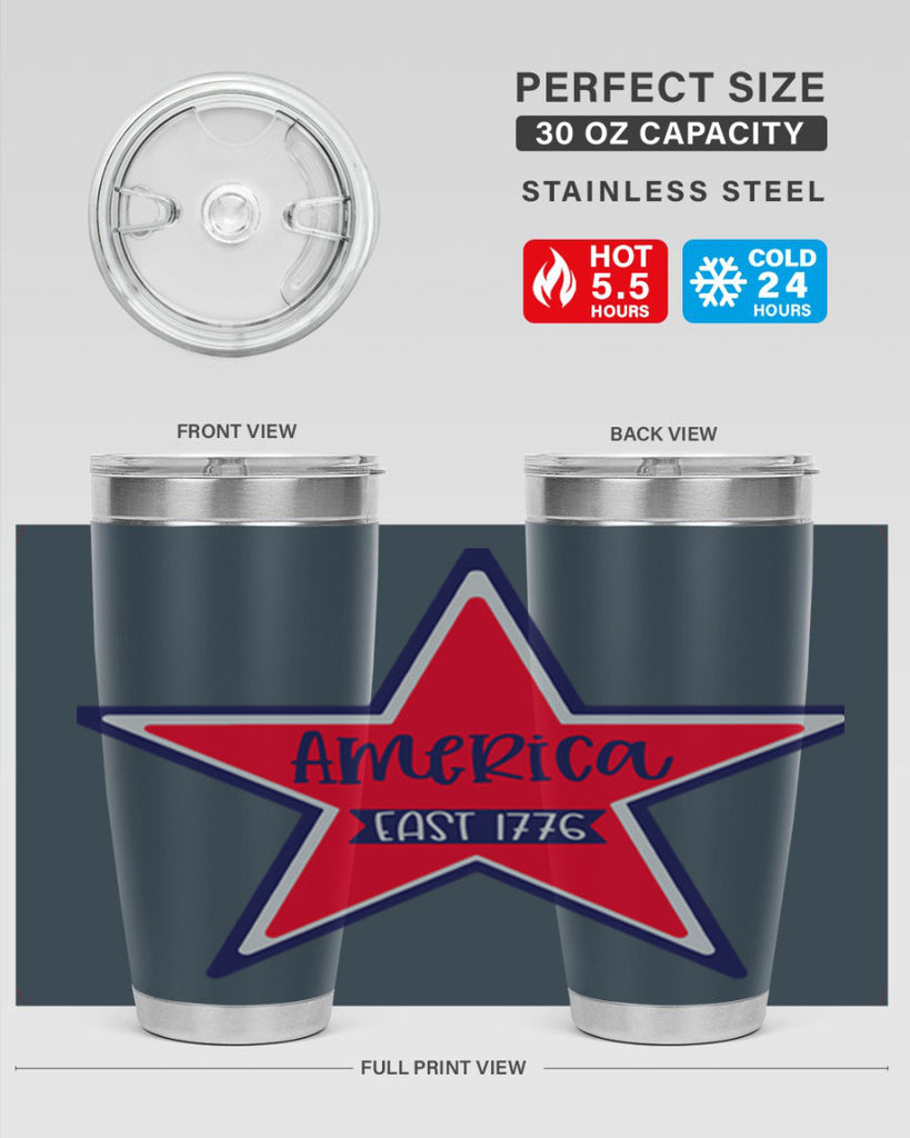 America East Style 144#- Fourt Of July- Tumbler