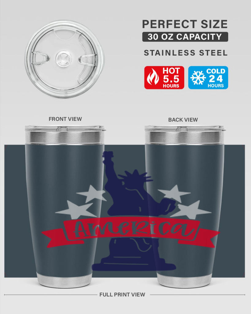 America Style 145#- Fourt Of July- Tumbler
