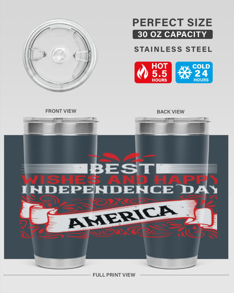 Best wishes and happy Independence Day america Style 86#- Fourt Of July- Tumbler