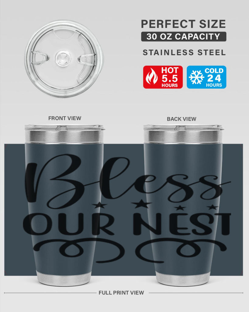 Bless Our Nest 50#- spring- Tumbler