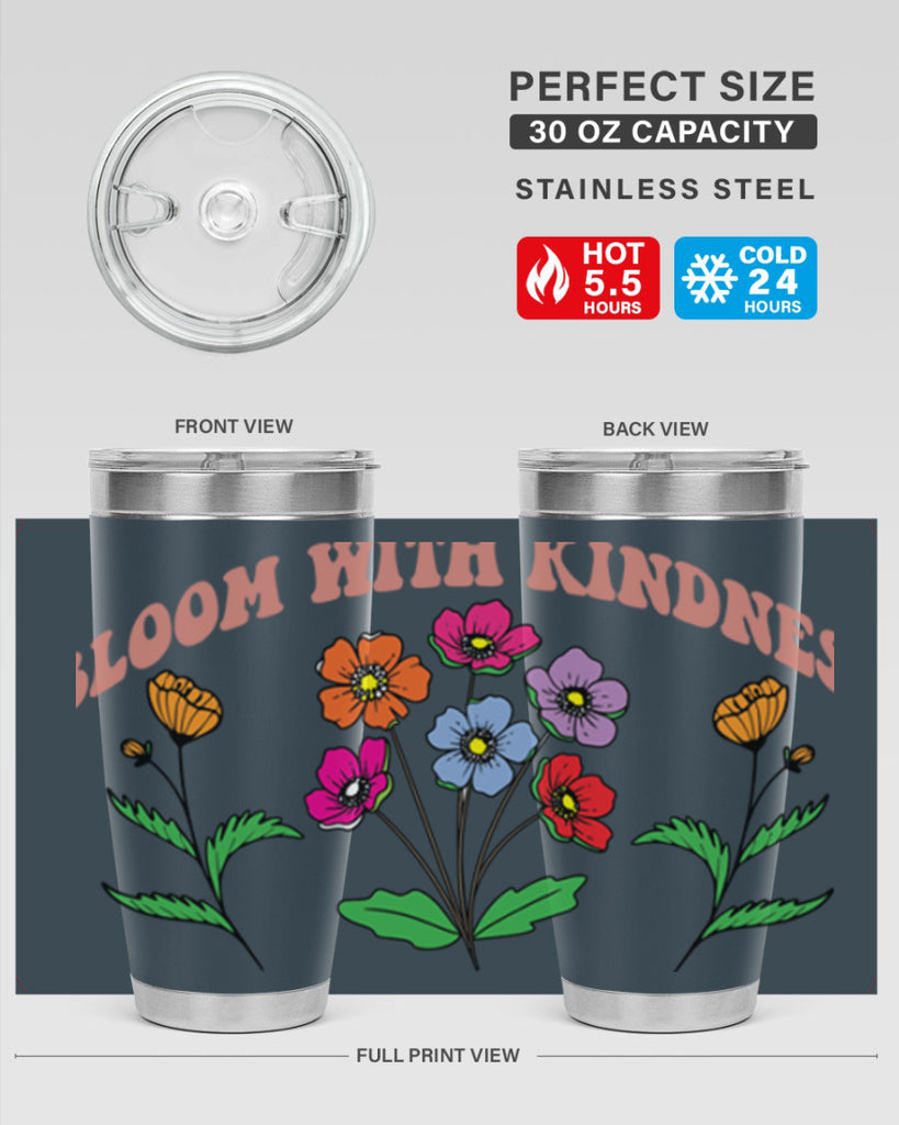 Bloom with Kindness  92#- spring- Tumbler