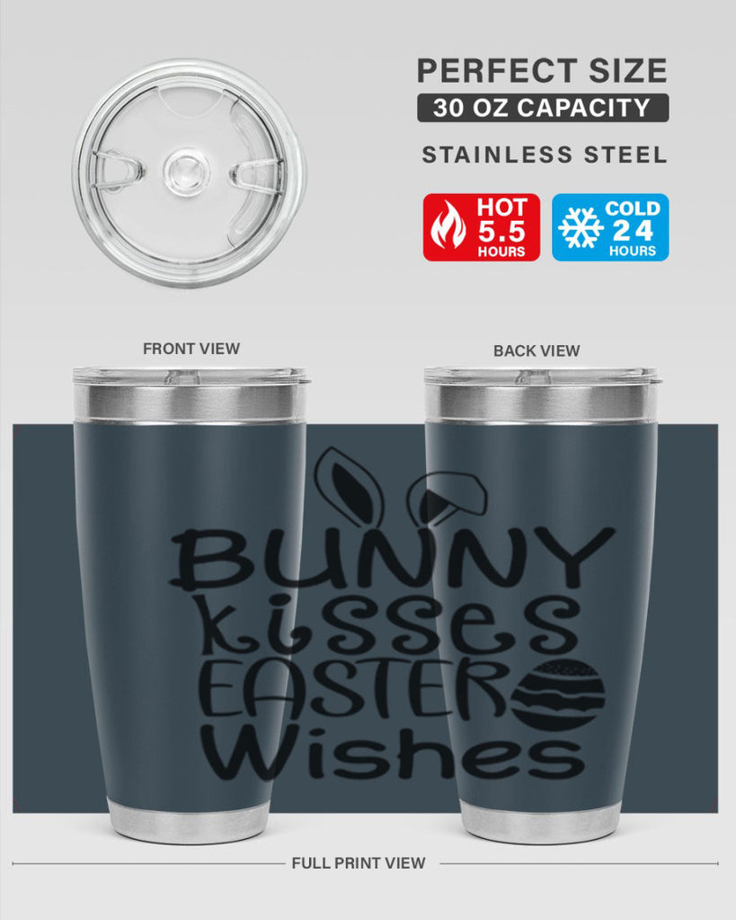 Bunny kisses easter wishes  94#- spring- Tumbler
