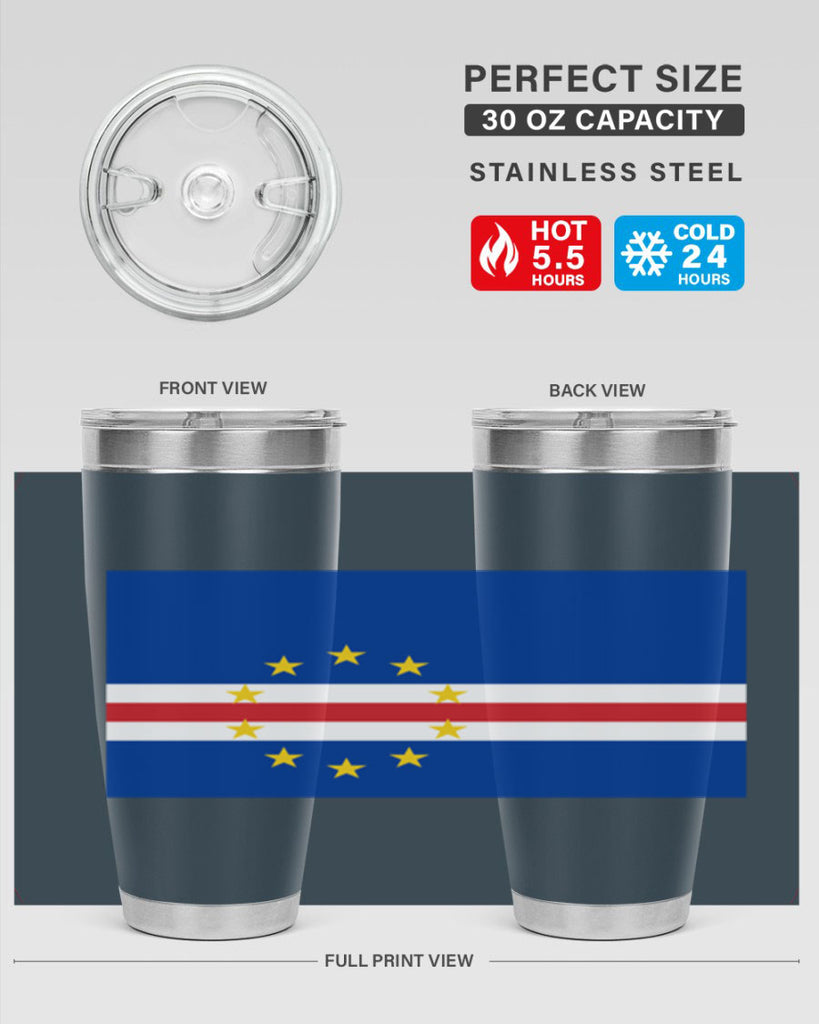 Cabo Verde 169#- world flags- Tumbler