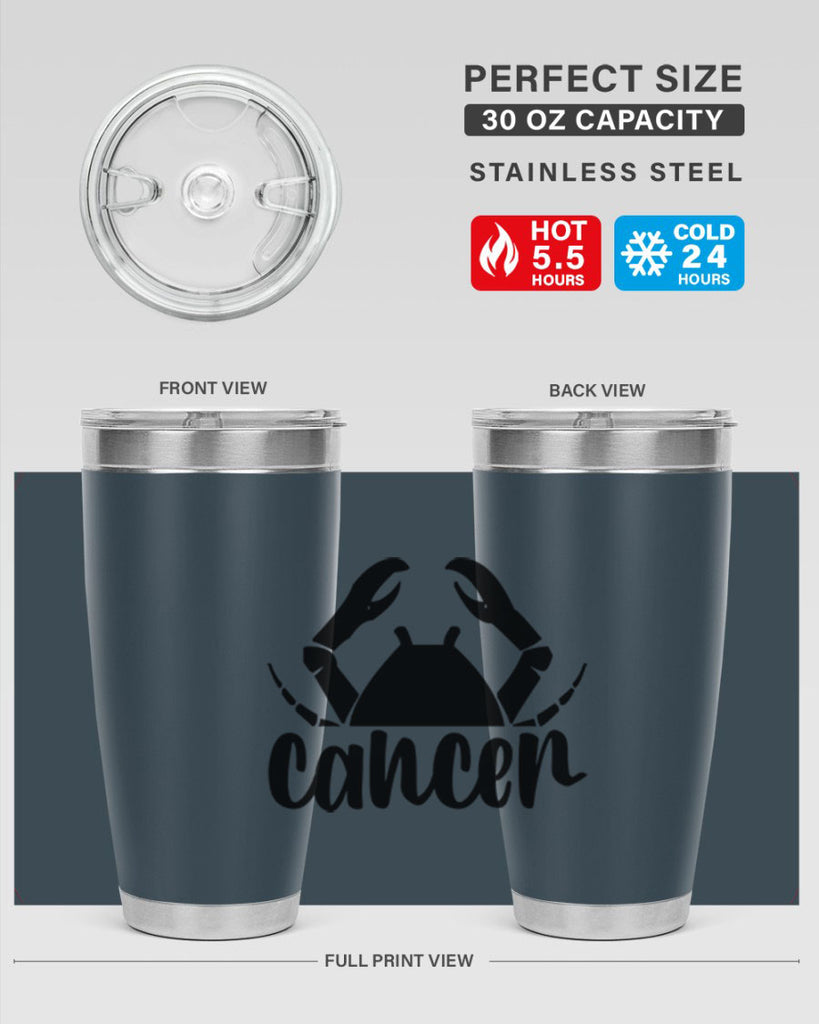 Cancer 156#- zodiac- Tumbler