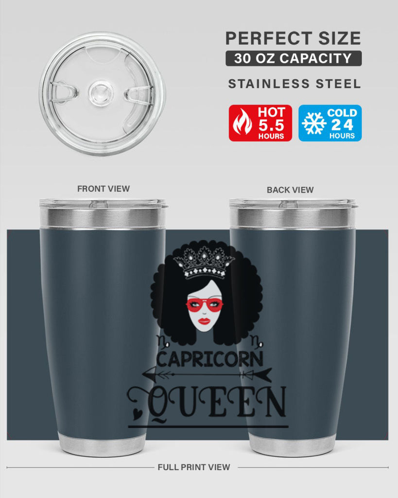 Capricorn queen 197#- zodiac- Tumbler