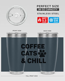 Coffee Cat Style 41#- cat- Tumbler