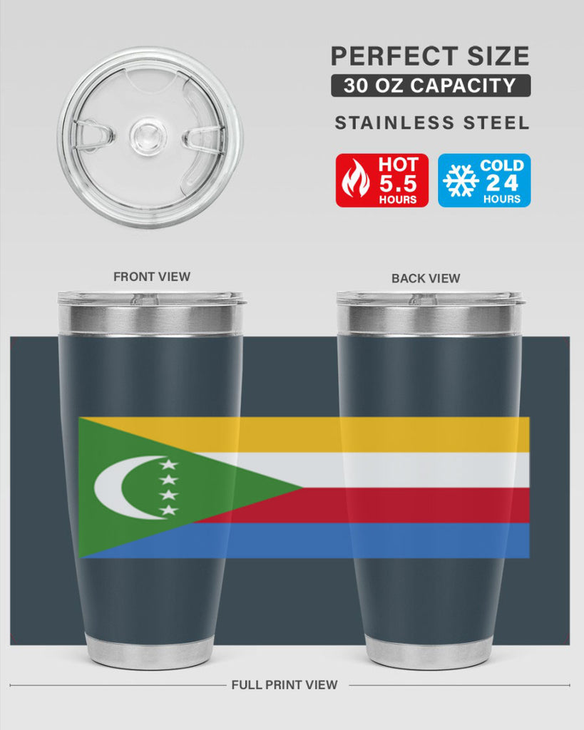Comoros 160#- world flags- Tumbler