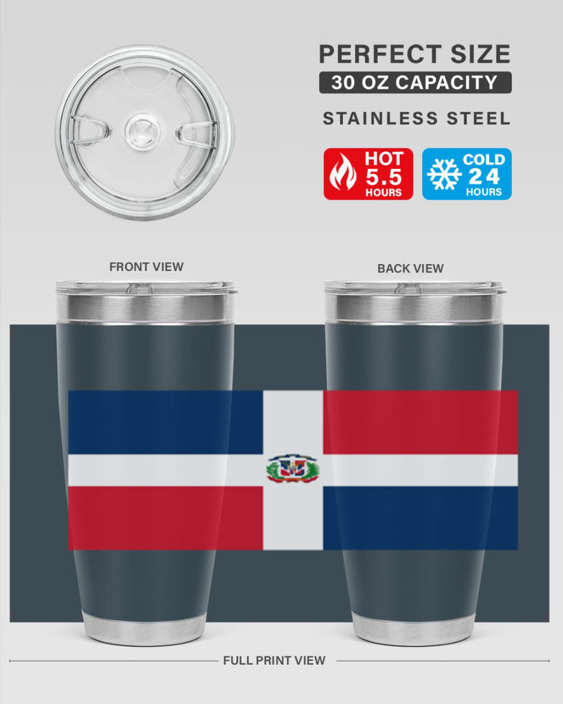 Dominican Republic 148#- world flags- Tumbler