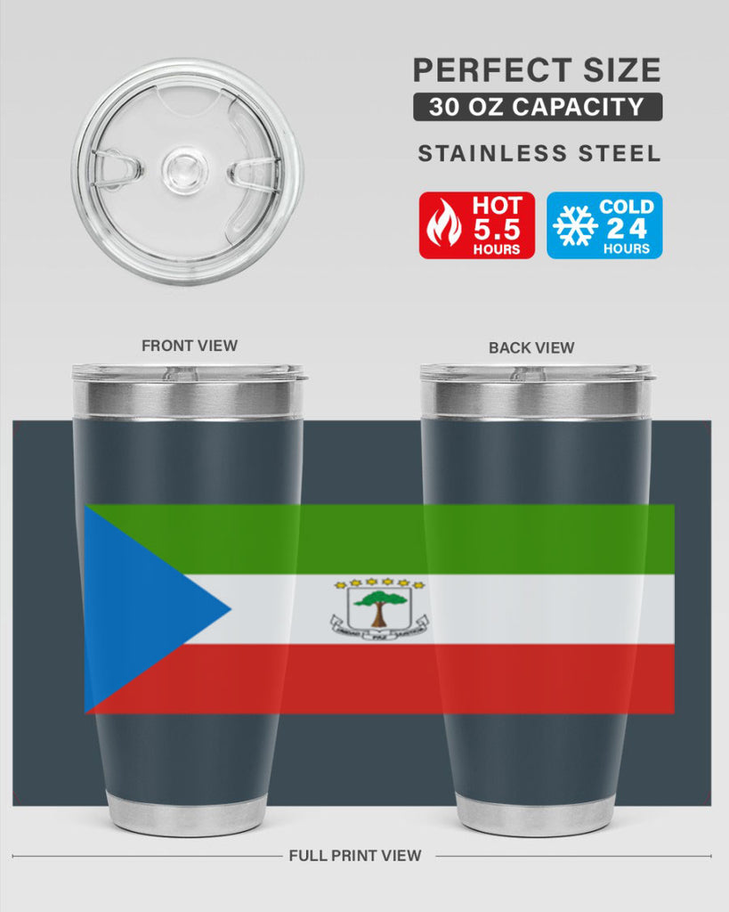 Equatorial Guinea 144#- world flags- Tumbler