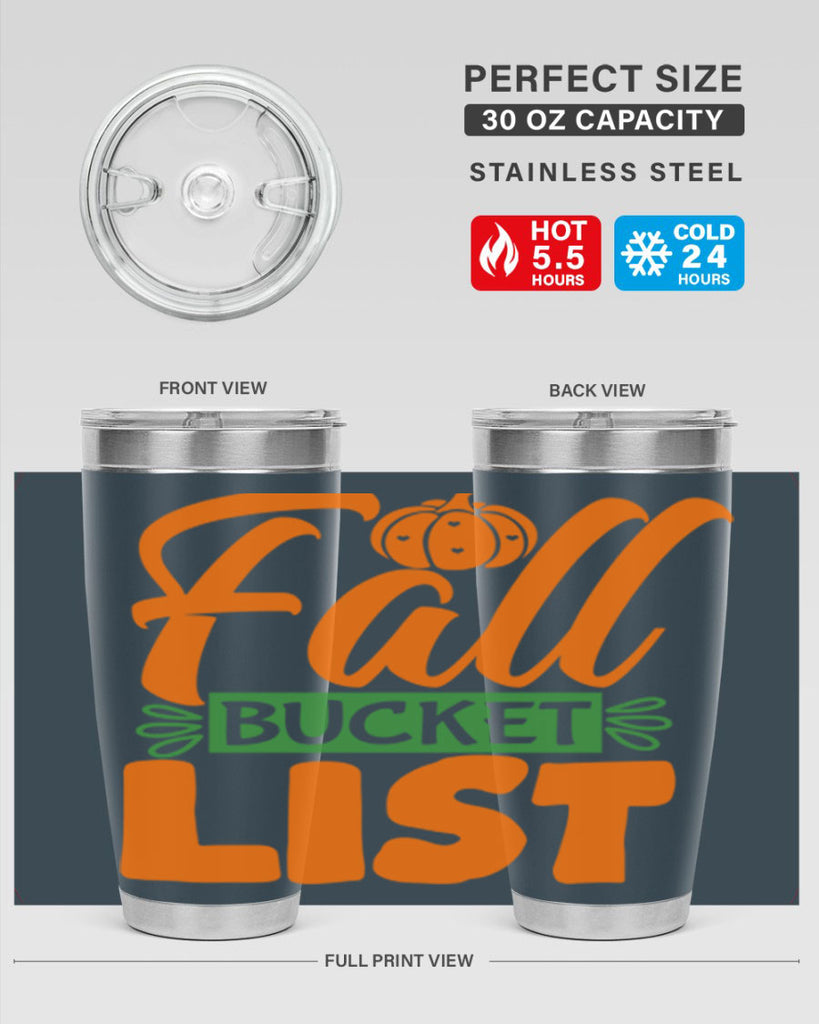 Fall Bucket List 93#- fall- Tumbler