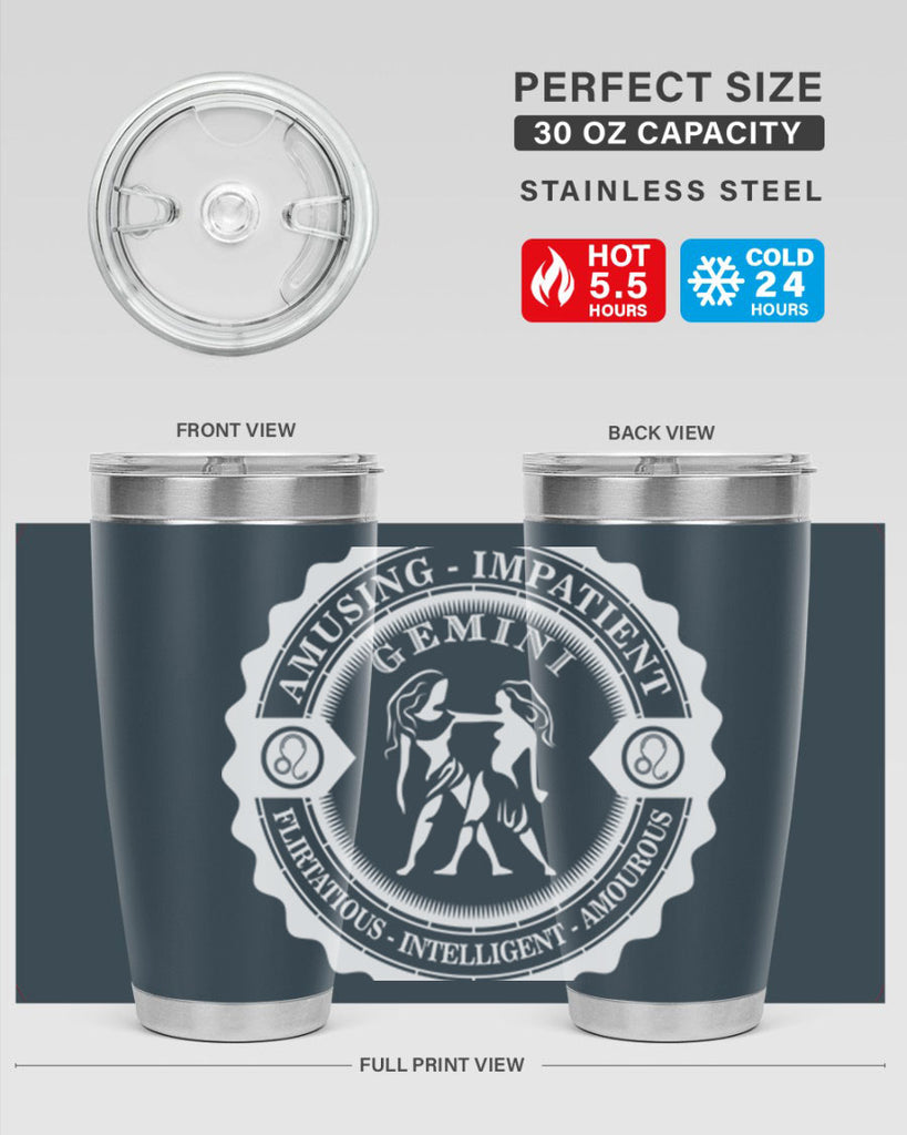 Gemini 12#- zodiac- Tumbler