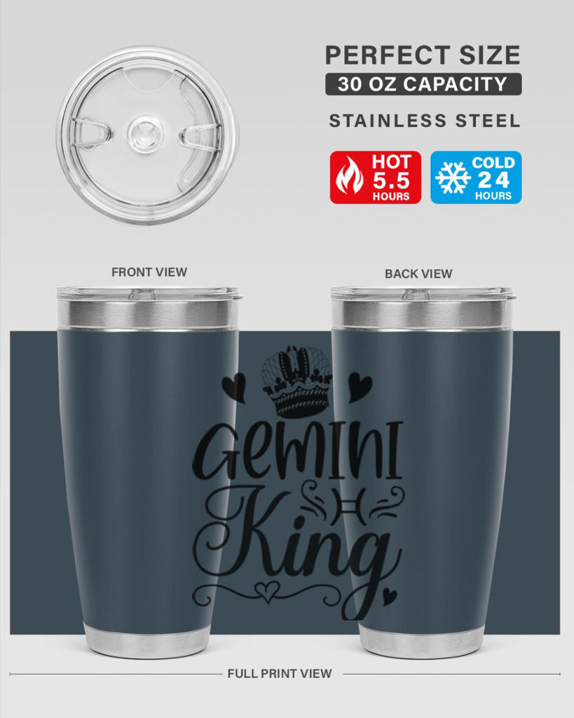 Gemini king 228#- zodiac- Tumbler