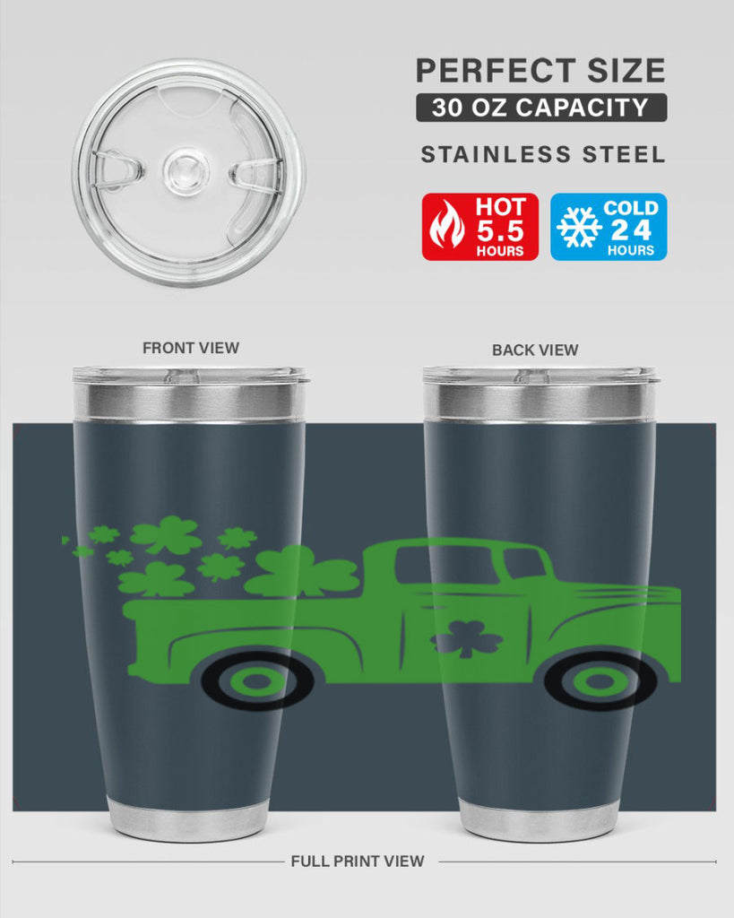 Green Truck Style 97#- St Patricks Day- Tumbler