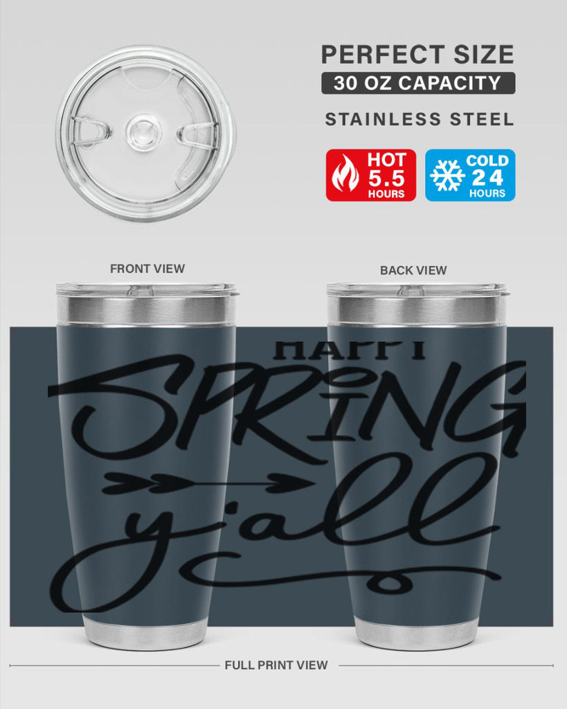 Happy Spring Y'all169#- spring- Tumbler