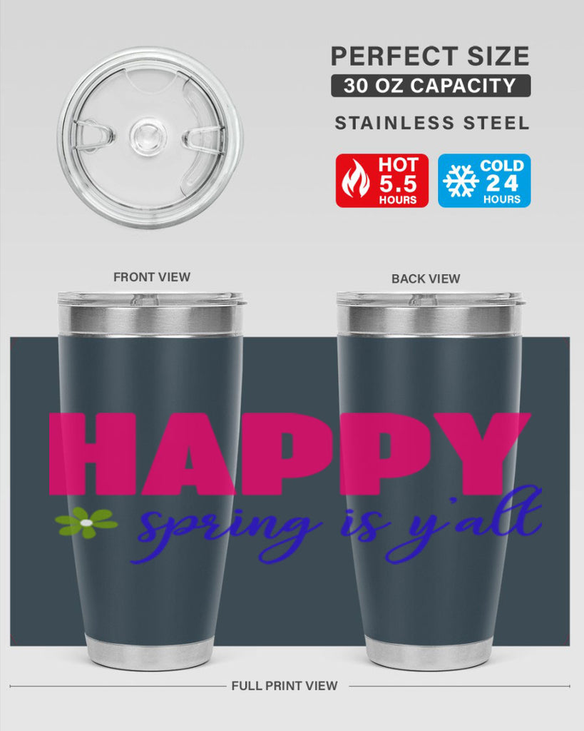 Happy Spring is Y'all 160#- spring- Tumbler