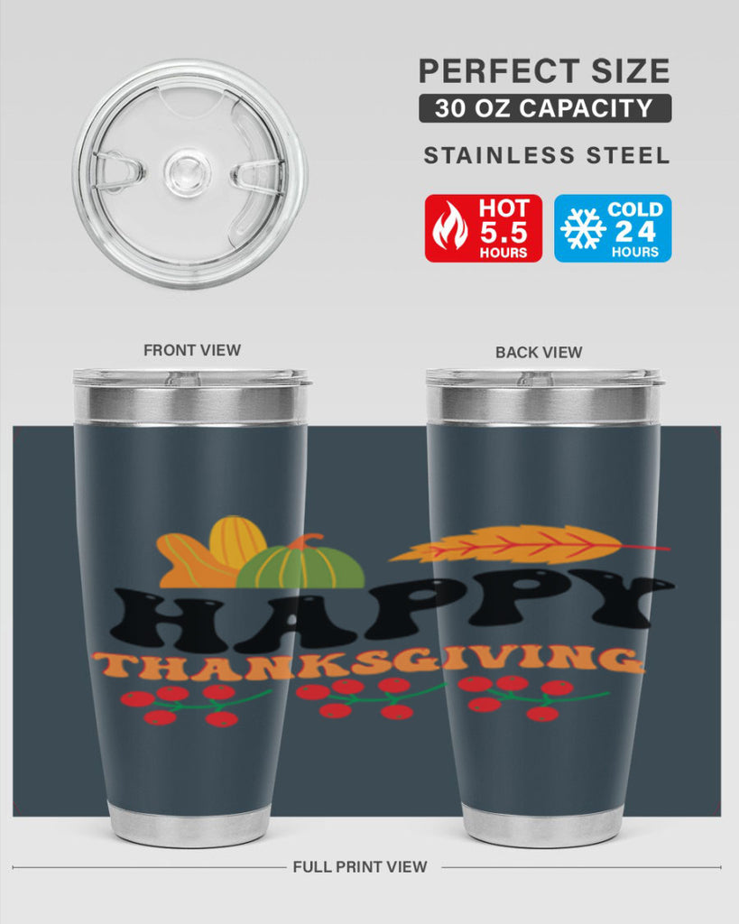 Happy Thanksgiving 251#- fall- Tumbler
