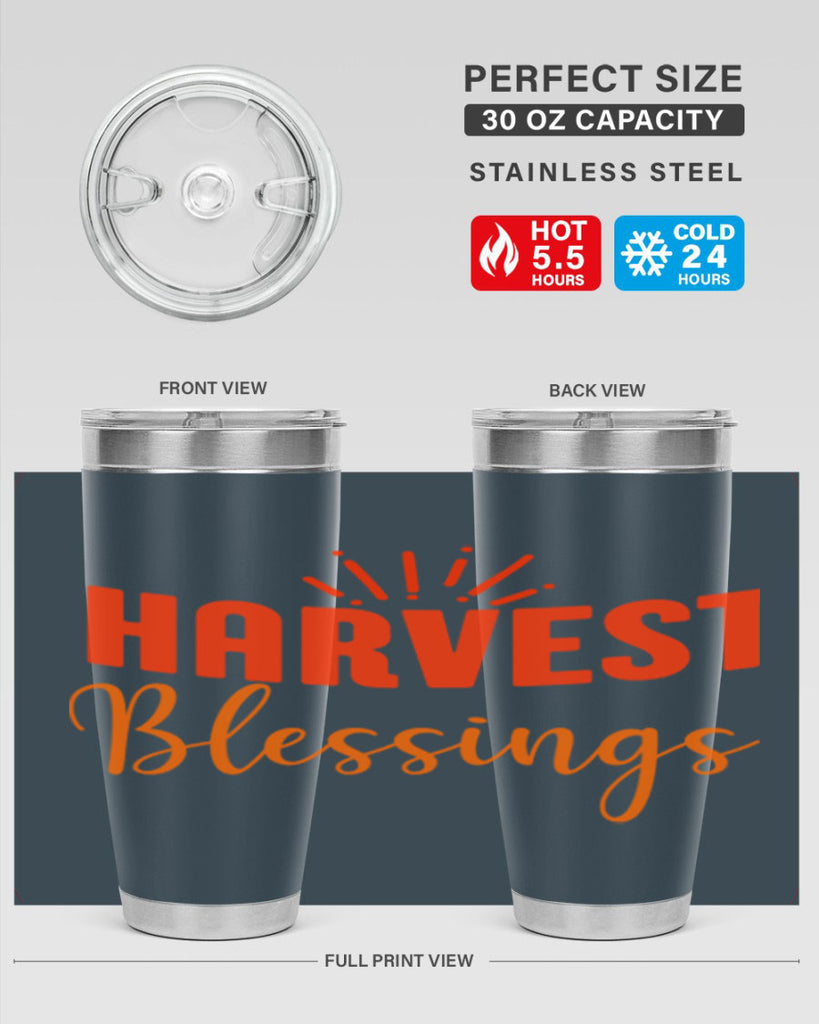 Harvest Blessings Design 264#- fall- Tumbler