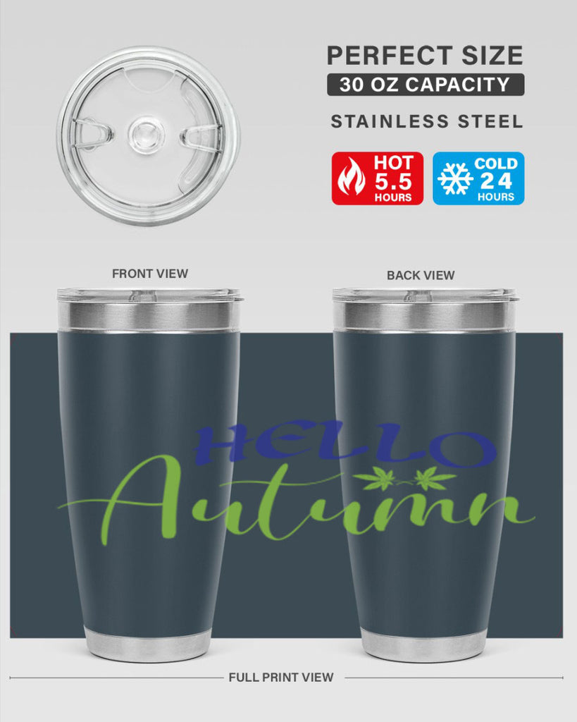 Hello Autumn 271#- fall- Tumbler