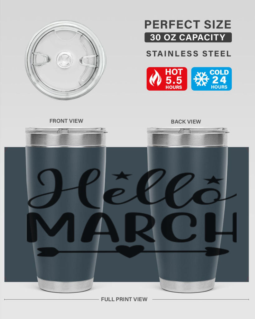 Hello March 184#- spring- Tumbler