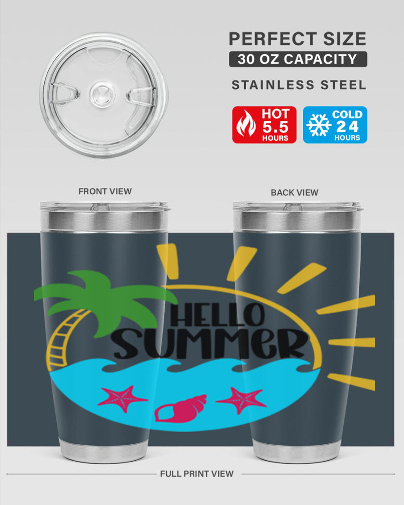 Hello Summer Style 40#- summer- Tumbler