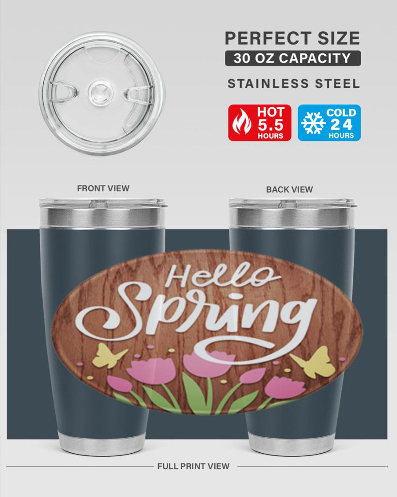 Hello spring Mockup202#- spring- Tumbler