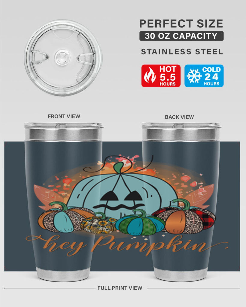 Hey Pumpkin 302#- fall- Tumbler