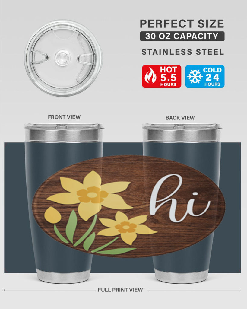Hi daffodil flower Mockup235#- spring- Tumbler
