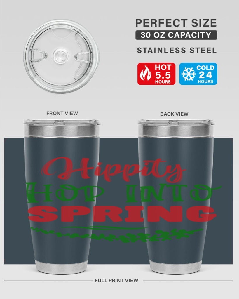 Hippity Hop into Spring 239#- spring- Tumbler